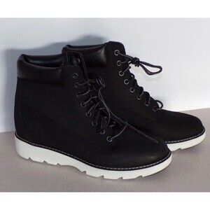 Timberland Women's Keely Field Black Suede Leather Boots A26HQ Size 5.5